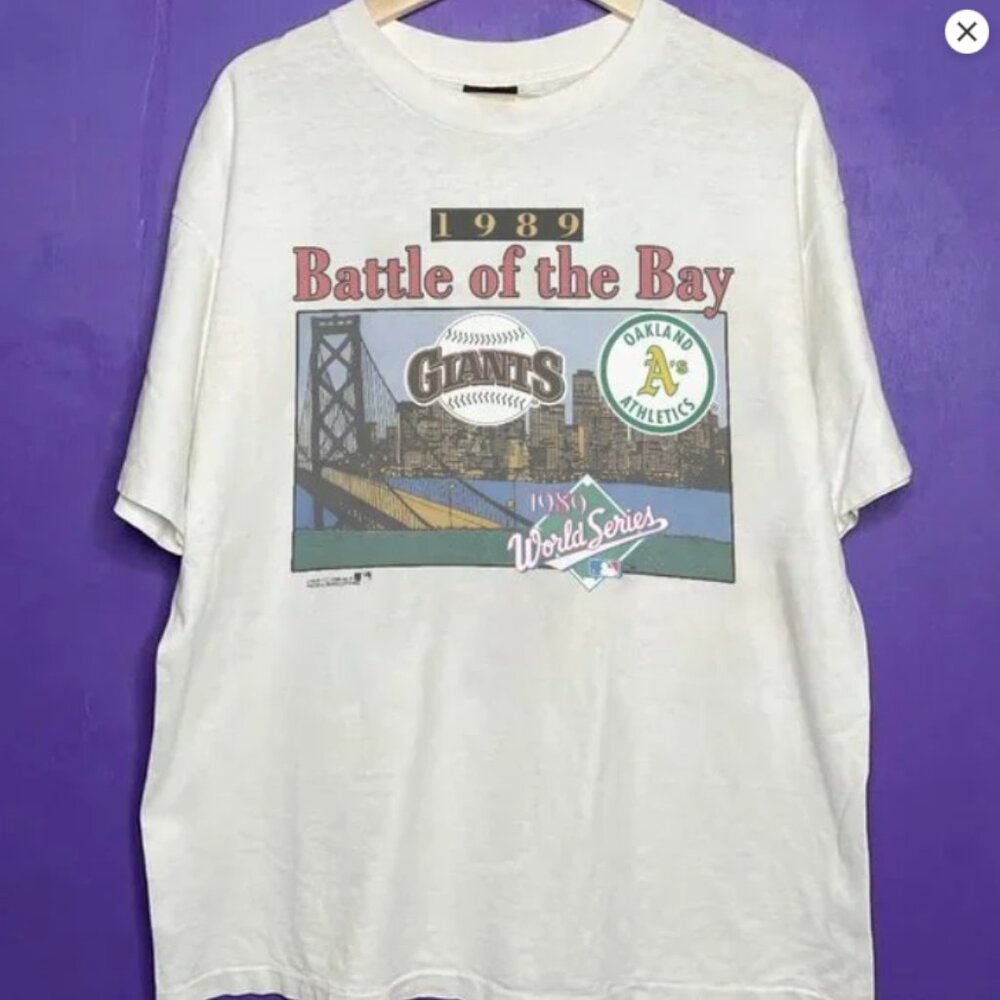 Giants Vs Oakland Athletics Battle Of The Bay 1989 World Series Shirt tee